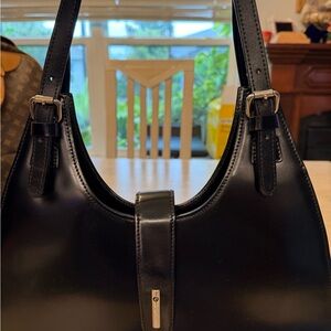 Guy Laroche Black Leather Shoulder Bag